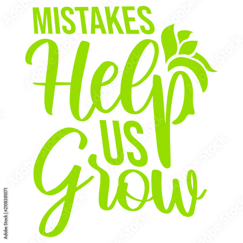 Quadro su tela Mistakes Help Us Grow – a honest, grounding reminder that every stumble is a step forward in disguise
