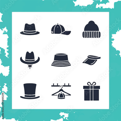 Collection of Various Hats and Cap.