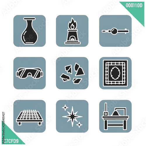Collection of various science lab equipment.