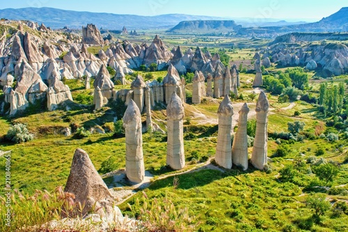 Cappadocia rock formations, Turkey - Famous Love Valley view