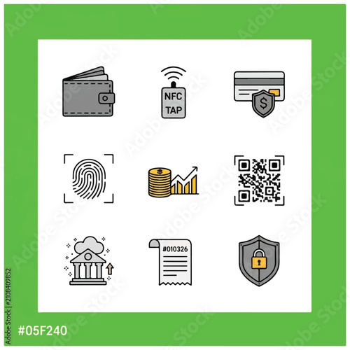 Security icons for digital safety.