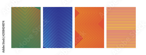 Foto Abstract geometric vector swiss art bundle with sharp kinetic shift grid and bru