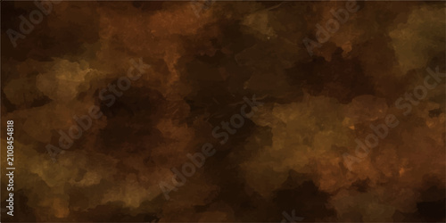 Bild auf Leinwand Abstract Volcanic Haze ethereal, dreamlike abstract artwork depicts swirling clouds of volcanic ash and smoke in rich earthy tones of umber, sienna, and deep ochre, creating a textured