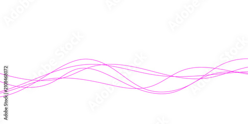 Pink Abstract Wave Line Flow Background