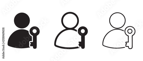 people holding keys representing access permission or user account management