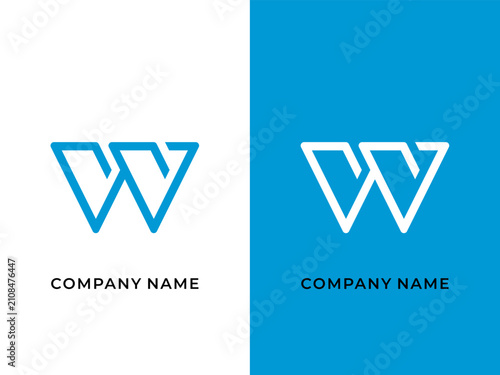 Free Abstract Letter W Logo