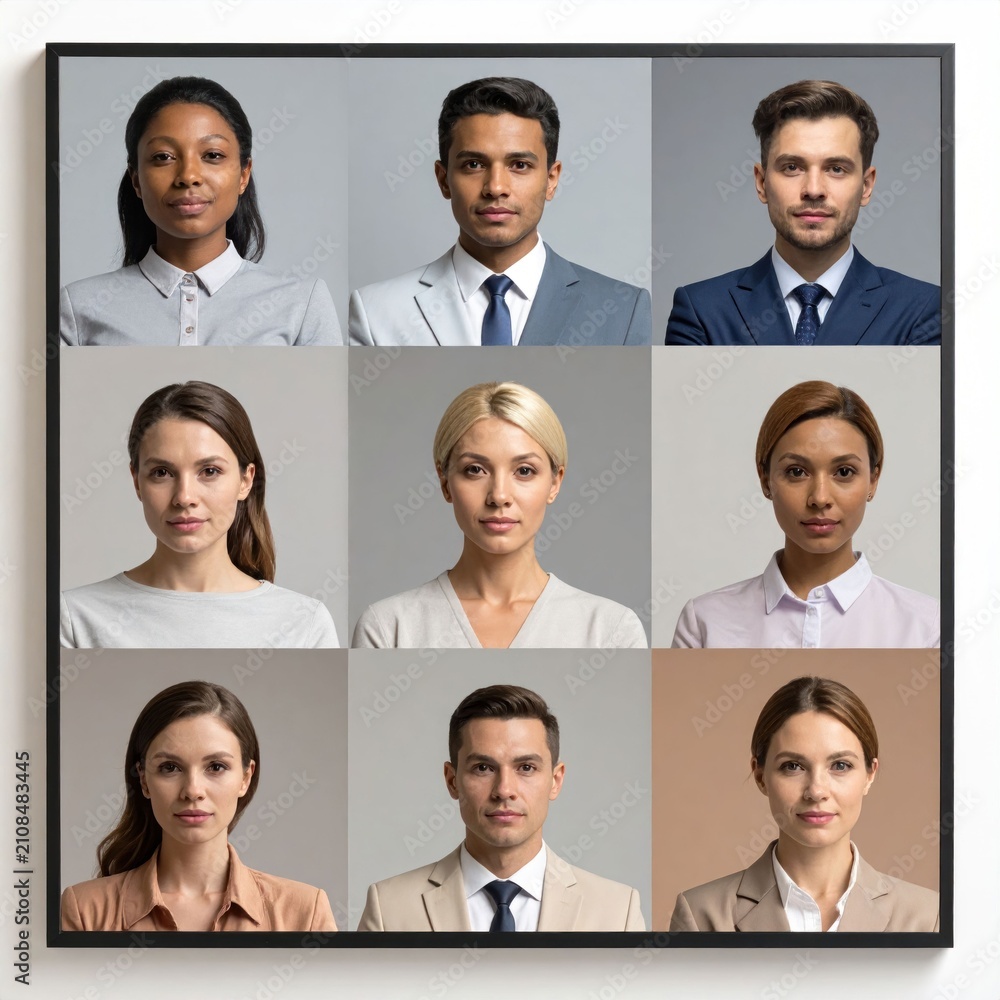 Fototapeta premium Diverse portraits
