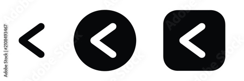 Canvastavla Previous button icons with chevron left, back navigation, and left arrow symbol