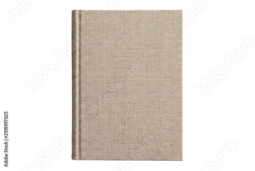 Foto Linen Fabric Textured Hardcover Book Cover in Beige Tone