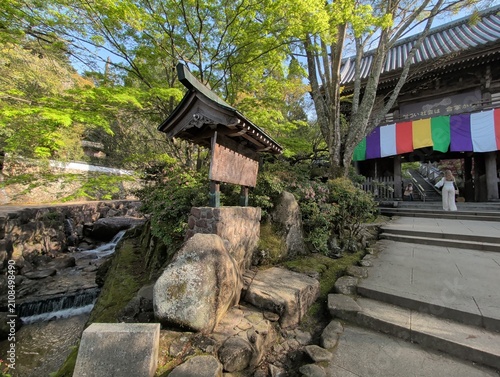 Miyajima Island Floating Shrine Stone Lantern and Temple Gate