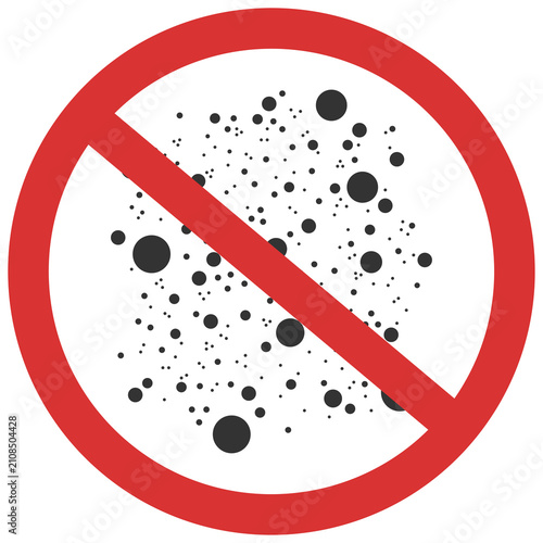 no particles sign