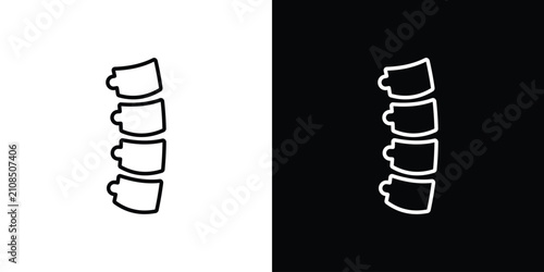 Fotografía Spine icon line logos series