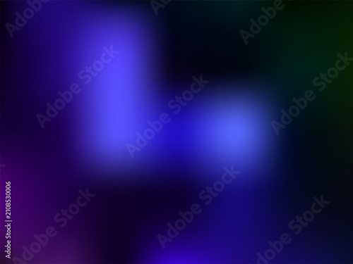 Abstract Blue Background with Glowing Colorful Lights, Dynamic Motion Blur Waves and Vibrant Digital Effects