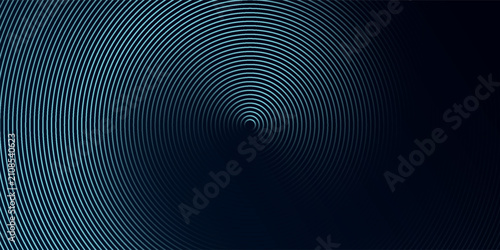 Konstfotografi Blue abstract background with glowing circles