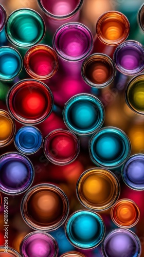 Colorful glass tubes showcase vibrant technology in action