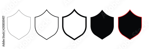 sheild stock to fill and stock illustration 
