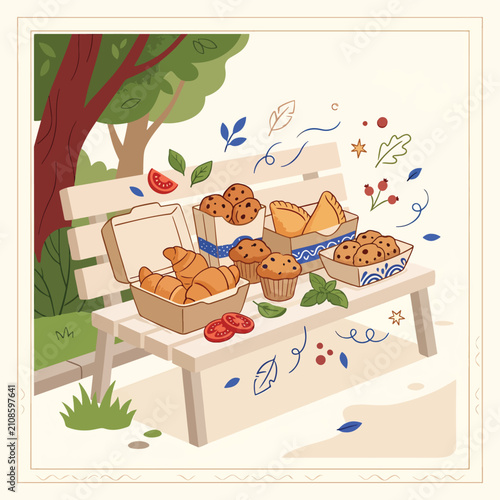 Colorful autumn harvest cookies on rustic wooden board.