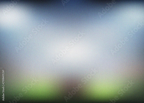 Принти на полотні Serene blurry outdoor nature scene with soft blue sky and tranquil green landsca