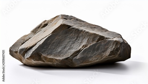 Stones Isolated On White Background Big Granite Rock Stone Rock Stone Isolated On White Background