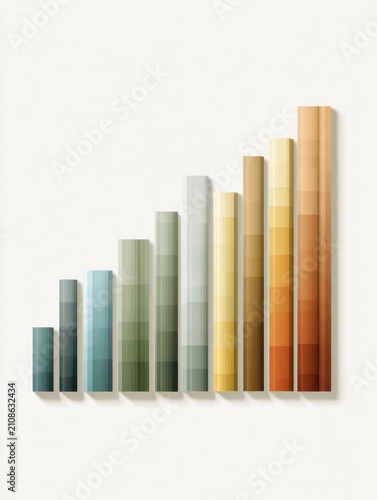 Growing bar chart representing business growth and progress