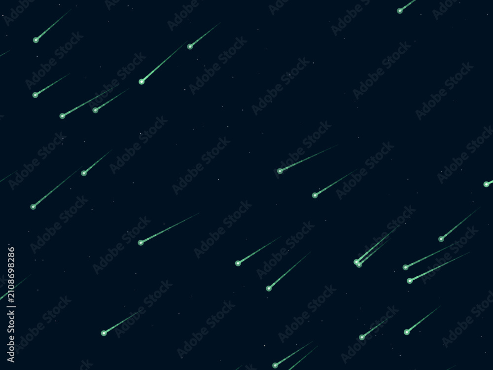 Fototapeta premium Falling Stars Comet Trails Dark Sky Pattern
