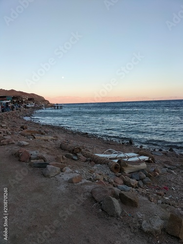 Canvas Print sunset on the beach