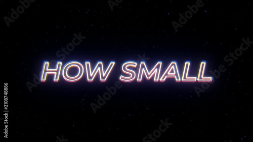 How Small Neon Sign Text with Classic Retro Theme