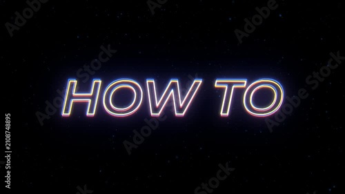  How To Neon Sign Text with Classic Retro Theme