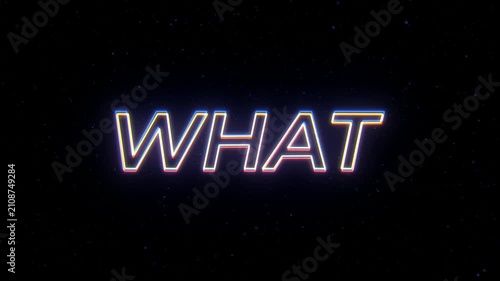 What Neon Sign Text with Classic Retro Theme