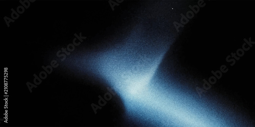 Принти на полотні Abstract blue light beam cutting through dark atmosphere with abstract mysteriou