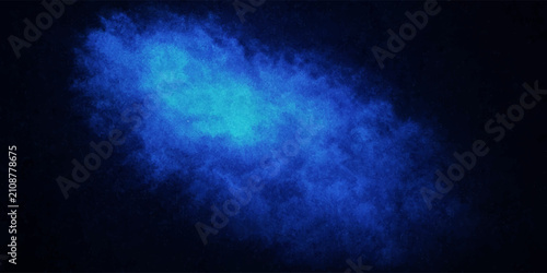 Foto Glowing abstract blue light particles on dark background with abstract particles