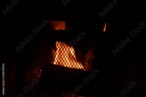 Fogo em lareira