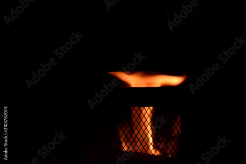 Fogo em lareira