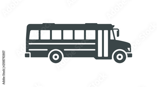 Foto School Bus Side View Profile.