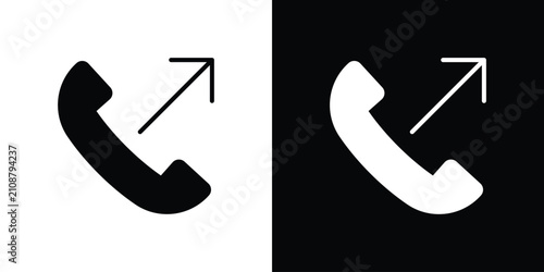 Fotografía Call outgoing icon for creative designs