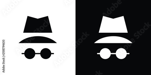 Foto Incognito icon for creative designs