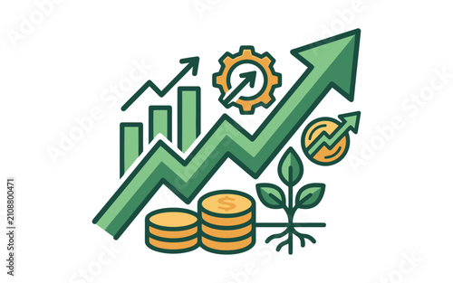 Business Growth Financial Success Icon