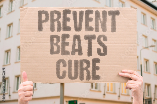 Obraz na plátně "Prevent Beats Cure" Stopping smoking is better than treating disease later