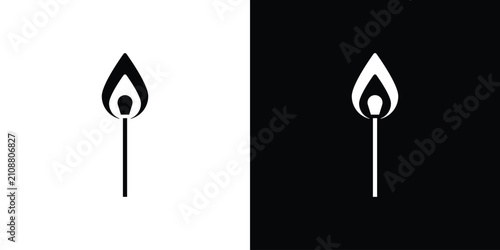 фотографія Matches icon minimal artwork bundle