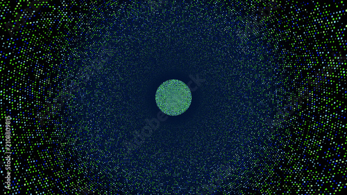 Abstract Particle Vortex Tunnel Background