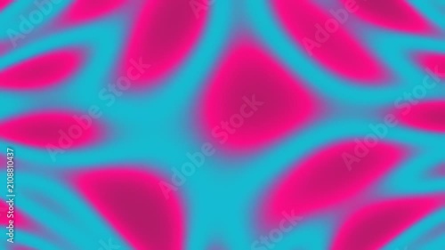 Abstract Liquid Motion Background With Neon Pink And Cyan Fluid Waves