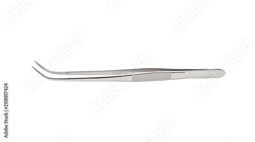 Professional aquascaping tweezers for planted aquariums, aquascape design and aquatic gardening. Isolated on White background.