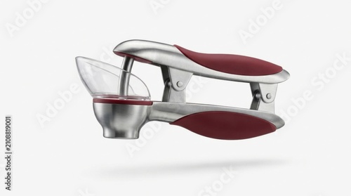 Professional citrus juice press and reamer tool with preparation, beverage