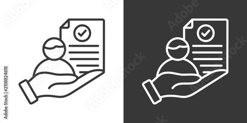 Delegation Icon Set Vector Collection Isolated In Black And White