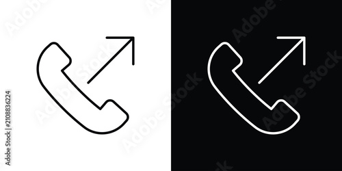 Photos Call outgoing icon minimal symbol collection