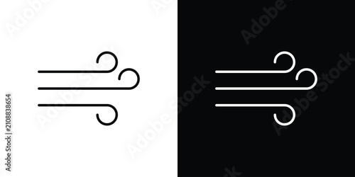 Plakat Wind icon minimal symbol collection