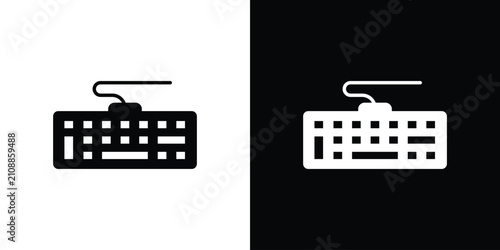 Konstfotografi Keyboard icon outline pictogram series