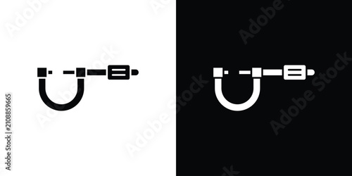 Photos Micrometer icon outline pictogram series
