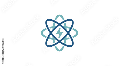 Obraz na płótnie Electricity Atom Symbol Energy Concept.