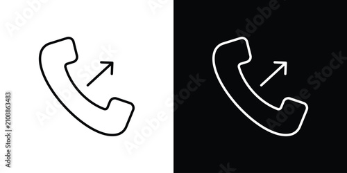 Canvastavla Call outgoing icon collection for website